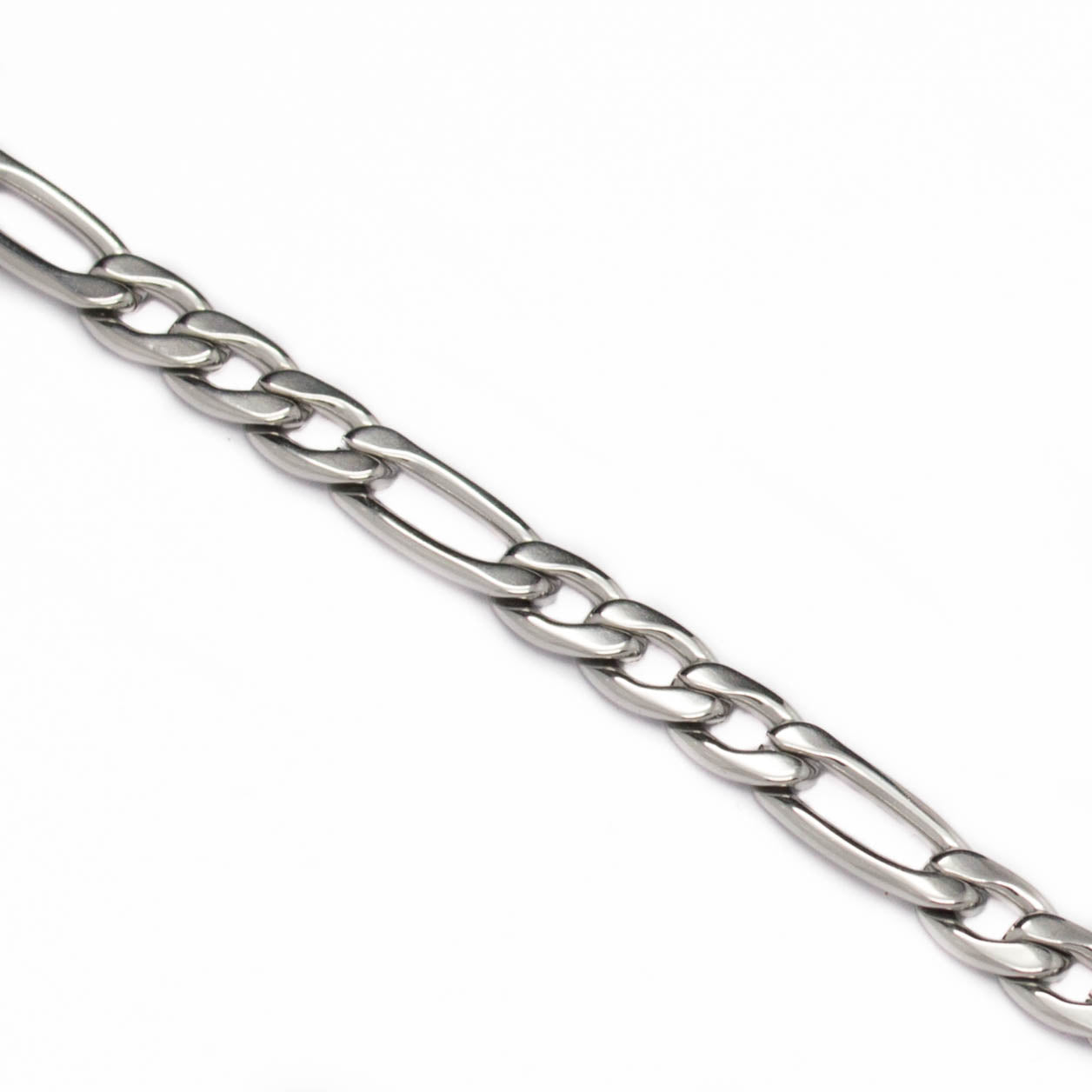 Chaine homme classic de maille figaro en acier inoxydable.