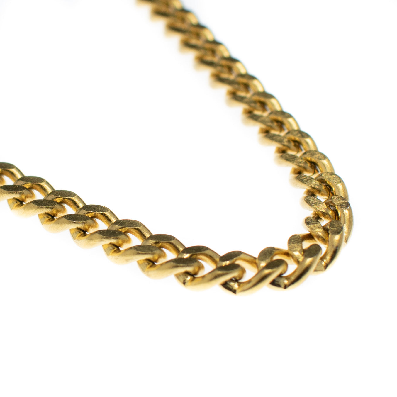 Chaine classic plaqué or de maille classique en acier inoxydable.